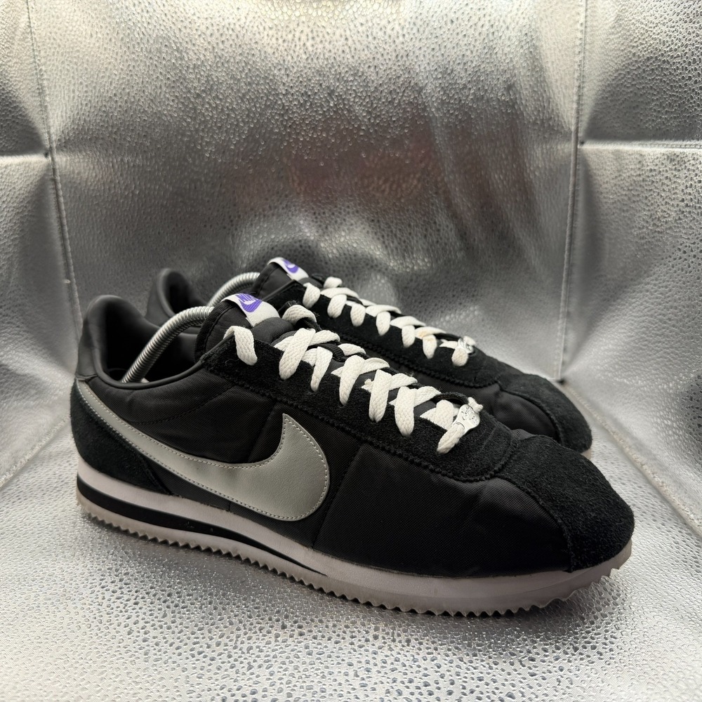 Size 11 Nike‎ Cortez Los Angeles Kings Suede Black/Silver Mens Shoes CI9873-001